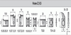 Комплект фрез для профілювання паркету (стандарт DIN280) на 4-х сторонньому верстаті (15.07.00, 15.08.00)