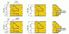Комплект фрез для виготовлення меблевих фасадів (07.03/04.XX, 17.03/04.XX)