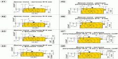 Комплект фрез для профілювання дошки підлоги - вагонки (11.41/12.41-, 31.41/32.41, 11.48/12.41-, 31.48/32.48)
