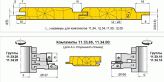 Комплект фрез для профілювання радіусної вагонки (паз S=4-5мм)
