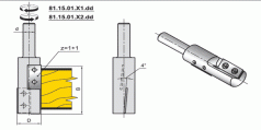 Фрези кінцеві для торцевої обробки плит, що ламінують (81.15.0X.XX.dd)