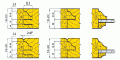 Комплект фрез для виготовлення меблевих фасадів (07.01/02.ХХ, 17.01/02.ХХ)