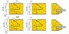 Комплект фрез для виготовлення меблевих фасадів (07.07/08.XX, 17.07/08.XX)