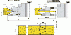Комплект фрез для профілювання стояків та перемичок фільончастих дверних полотен (33.01.00)