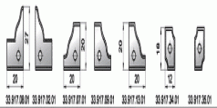 Комплект фрез для профільування стояків та перемичок дверних полотен (33.917.00)