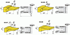 Фрези для профілювання фільонок з фігурним фігарейним полем (05.65.ХХ-05.68.ХХ)