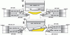 Комплект фрез для профілювання плінтуса (49.1692.00, 49.1878.00)