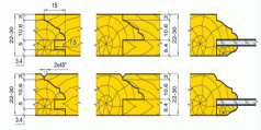 Комплект фрез для виготовлення меблевих фасадів (07.09/10.XX)