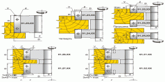 Фрези для вибірки та обробки чверті, пазів та кромок  (01.2X.XX...01.5X.XX 01.XXX.XX)